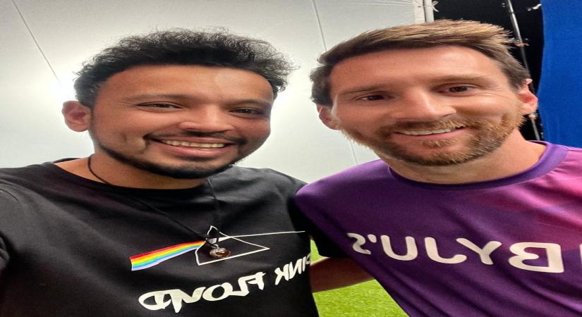 Indian celebrity photographer clicks Lionel Messi