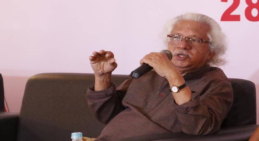 Guwahati: Film director Adoor Gopalakrishnan addresses during a press conference at Guwahati International Film Festival 2017 on Nov 2, 2017. (Photo: IANS)