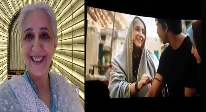 Aamir's sister Nikhat Khan shares pic of her scene with SRK from 'Pathaan'