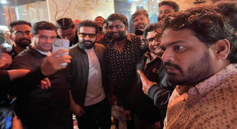 NTR Jr arrives to rousing welcome at RRR screening in LA's TCL Chinese Theatre