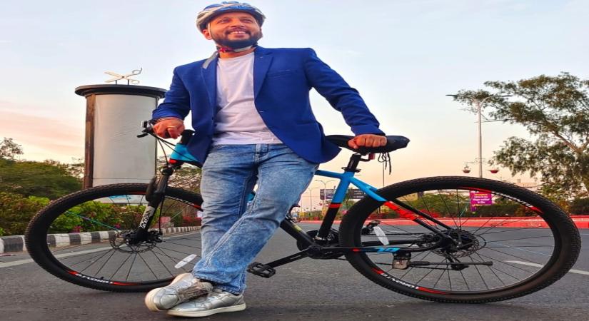 Mohit Sharma: 'Cycling relieves my stress and anxiety'.