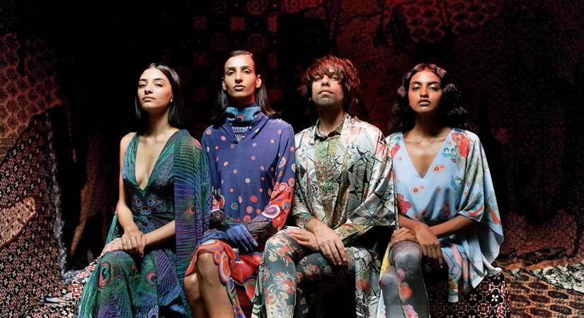 Curtain Blue in a still from the video, Birds & Bees