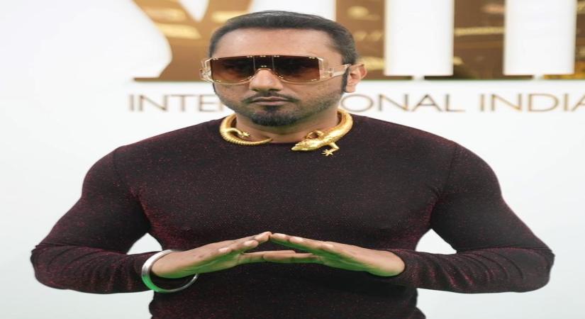 Abu Dhabi : Music Producer Yo Yo Honey Singh poses for photographs at IIFA Rocks 2022 in Abu Dhabi on June 03, 2022. (Photo:IANS)