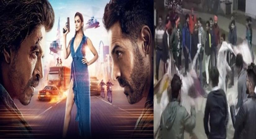 Miscreant tears screen of cinema hall to protest 'Pathaan' in Bihar's Bettiah