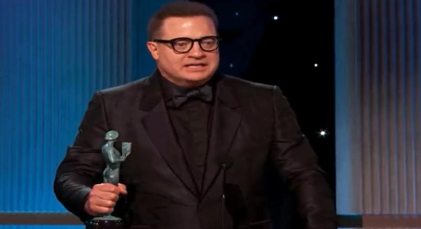Brendan Fraser makes emotional acceptance speech about keeping SAG card as treasure