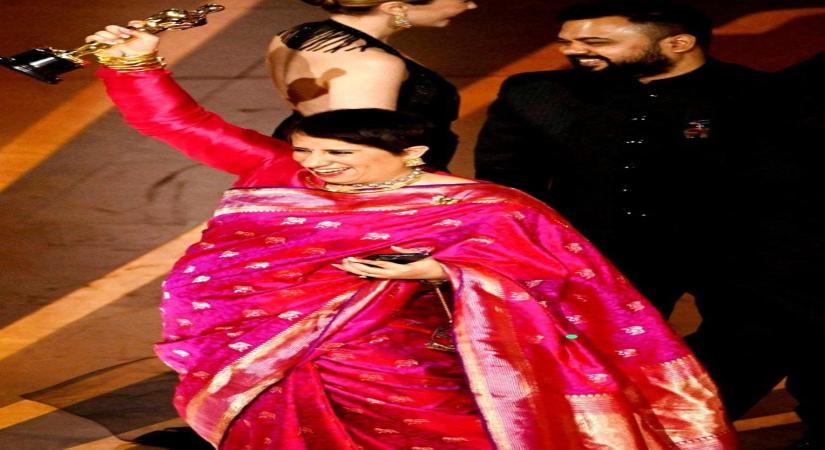 Guneet Monga .(photo:Twitter)