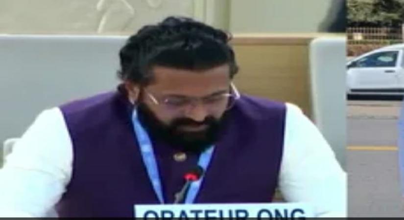 Kantara star Rishab Shetty delivers his speech at UNHRC