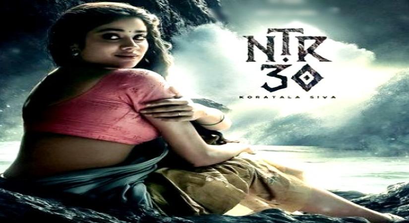 Janhvi Kapoor shares Telugu debut 'NTR 30' first look on her birthday.(photo:Instagram)