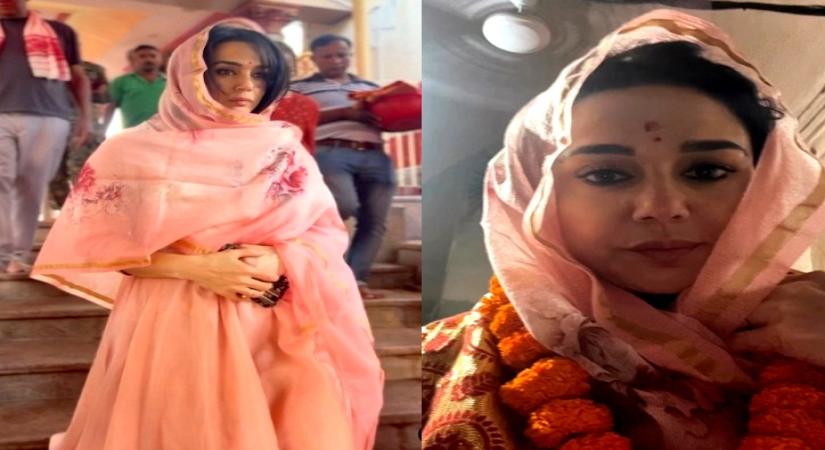 Preity visits Kamakhya temple after staying up all night, feels 'peace & calm'. (Photo:Instagram)