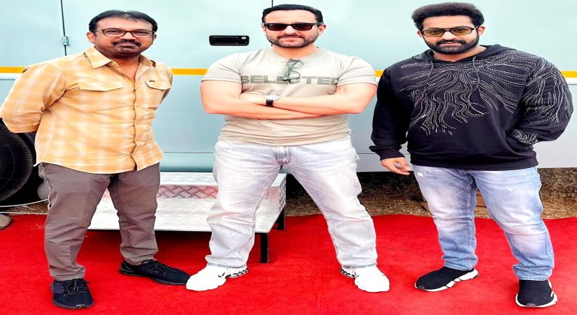 Saif Ali Khan begins shooting with NTR Jr for NTR 30.