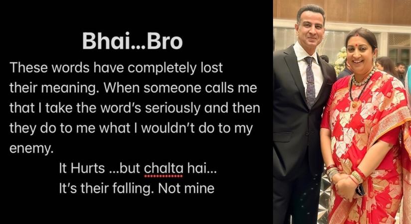 Ronit Roy shares cryptic post about betrayal, Smriti Irani asks 'Kya hua'.(photo:Instagram)