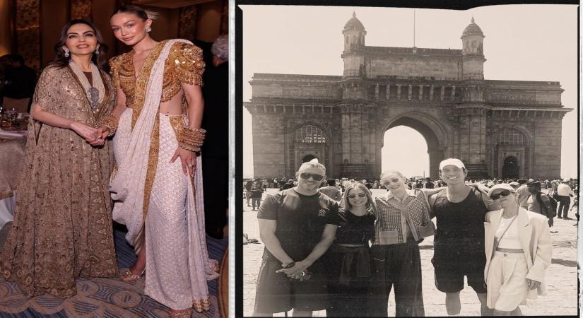 Gigi Hadid visits Mumbai's CSMT, Gateway of India on 'unforgettable' first trip.(Photo:instagram)