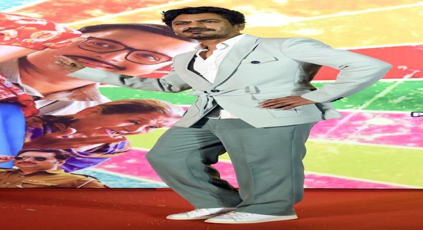 Mumbai: Actor Nawazuddin Siddiqui during the trailer launch of his upcoming film Jogira Sara Ra Ra, in Mumbai, on Monday, May 01, 2023 (Photo: Sanjay Tiwari/IANS)