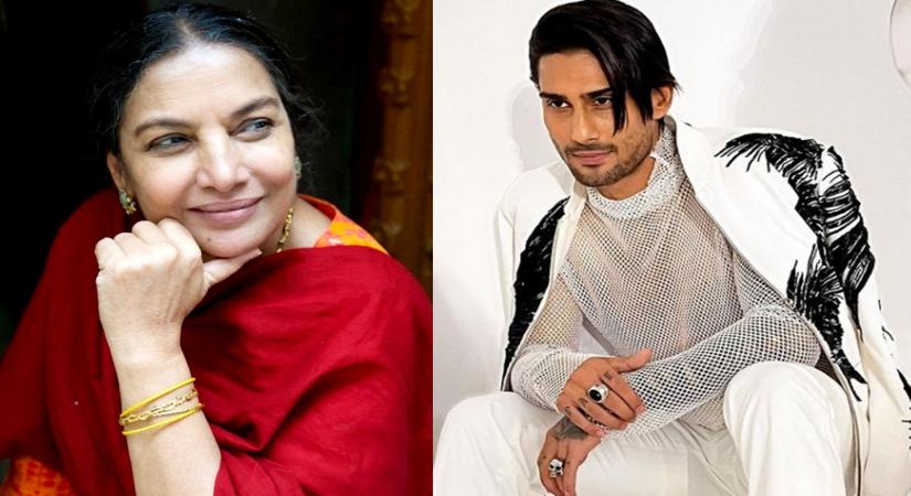 Prateik Babbar and Shabana Azmi.