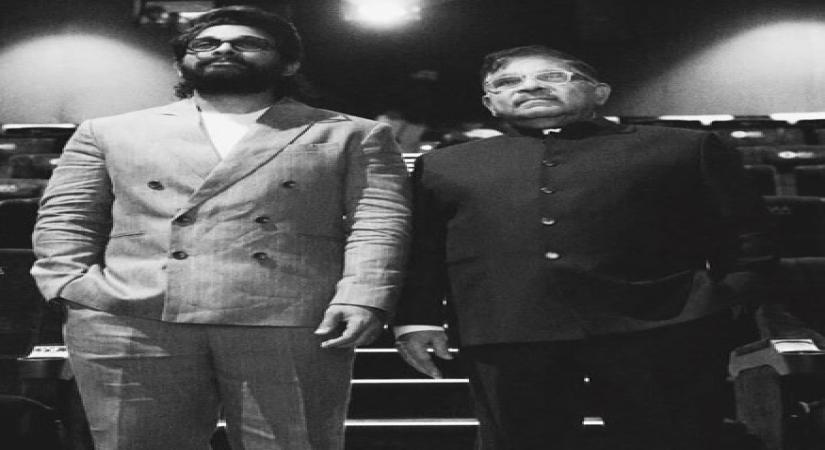 Allu Arjun shares monochrom pic with dad Allu Aravind: 'Best father in the world'