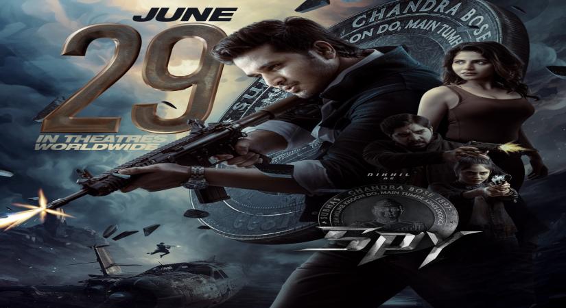 Nikhil Siddhartha is a man on a mission with a machine gun in 'Spy' poster