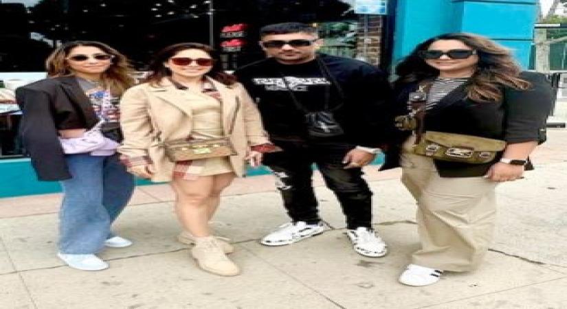 Nushrratt Bharuccha, Honey Singh shooting in LA for new song