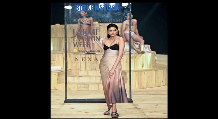 Athiya Shetty opened the show for designer-duo Shivan and Narresh