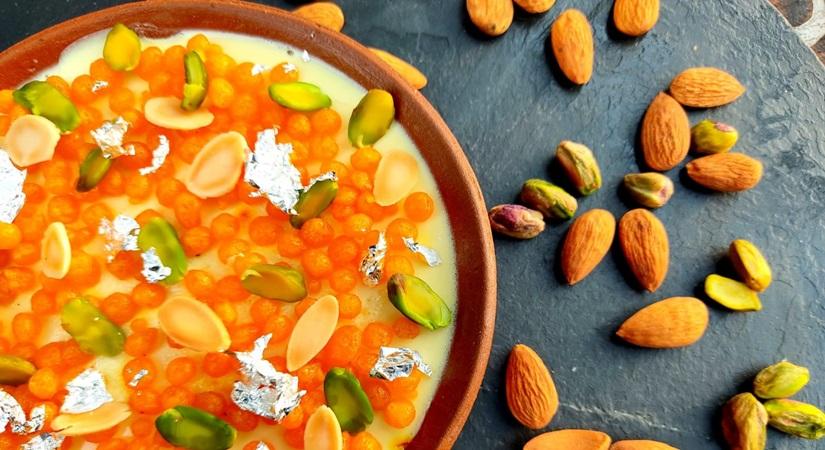  Saffron Pearls with Cardamom Baked Yoghurt