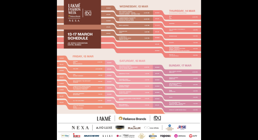 49th Lakmē Fashion Week x FDCI schedule out