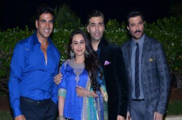 Actors Akshay Kumar, Anil Kapoor, Rani Mukherji and filmmaker Karan Johar