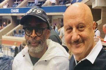 Veteran actor Anupam Kher with Hollywood director Spike Lee