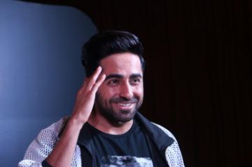 Actor Ayushmann Khurrana at a party organised to celebrate the success of the film "Andhadhun" after the film won Best Film award at the 66th National Film Awards, in Mumbai
