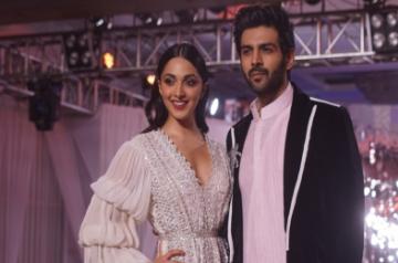 Actors Kiara Advani and Kartik Aaryan