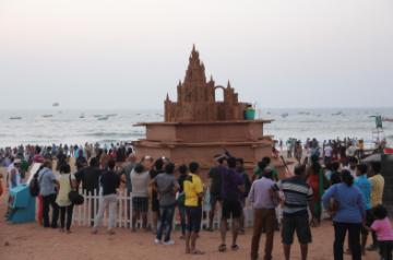 Calangute beach in Goa