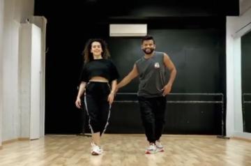 Actress Sanya Malhotra, who is also famous for her dancing skills, is "obsessed" with the song "Ghungroo" from the film "War" and even set the dance floor on fire by grooving on the number. Sanya on Monday took to Twitter, where she shared a video of her dancing on the number.