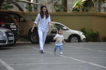 Mumbai: Inaaya Khemu, daughter of actors Soha Ali Khan and Kunal Khemu seen at Bandra, in Mumbai on March 9, 2019. (Photo: IANS)
