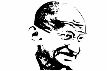Mahatma Gandhi.