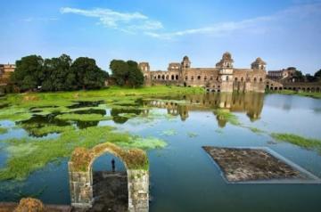 View of Mandu from across the river