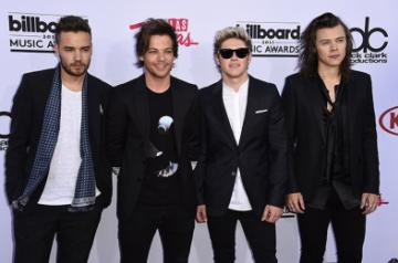 Las Vegas:  (L to R) Liam Payne, Louis Tomlinson, Niall Horan and Harry Styles members of boy band One Direction at the Billboard Music Awards 2015 in the MGM Grand Garden Arena, Las Vegas on May 17, 2015.