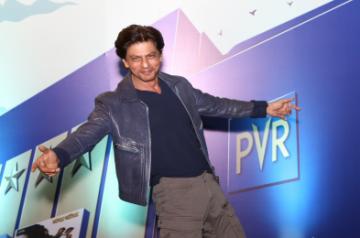 New Delhi: Actor Shah Rukh Khan during the curtail fall at PVR Anupam in New Delhi on Oct 24, 2019. (Photo: IANS)