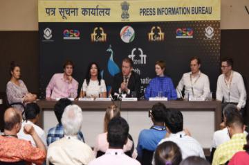 Panaji: Russian Ambassador Nikolay Kudashev at the press conference on Ã¢ÂÂCountry FocusÃ¢ÂÂ, during the 50th International Film Festival of India (IFFI-2019) in Panaji, Goa on Nov 21, 2019. (Photo: IANS/PIB)