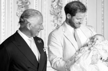 Prince Harry on Thursday wished his father Prince Charles on his birthday and posted a previously unseen photo of the two with the Duke of Sussex's son Archie on the social media.
