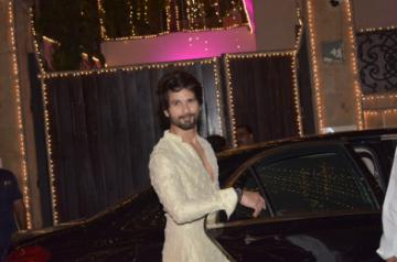 Mumbai: Actor Shahid Kapoor at actor Anil Kapoor's Diwali bash in Mumbai on Oct 27, 2019. (Photo: IANS)