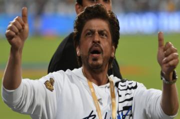 Kolkata: Actor and Kolkata Knight Riders co-owner Shah Rukh Khan at the Eden Gardens after his team won an IPL 2019 match against Kings XI Punjab at the Eden Gardens in Kolkata on March 27, 2019. (Photo: Kuntal Chakrabarty/IANS)