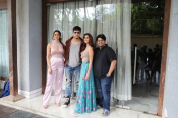 Mumbai: Actors Rakul Preet Singh, Sidharth Malhotra and Tara Sutaria during promotions of upcoming film "Marjaavaan" in Mumbai on Oct 31, 2019. (Photo: IANS)