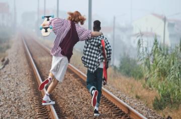 Spring sneakers in winter