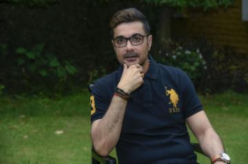 Santiniketan: Actor Prosenjit Chatterjee during the promotions of an upcoming web series, at Santiniketan in West Bengal's Birbhum district on July 9, 2019. (Photo: Indrajit Roy/IANS)