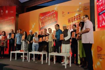 A galaxy full of stars like Karan Johar, Boney Kapoor and Javed Akhtar among many others were in attendance for the launch of noted lyricist Amit Khanna's latest book 'A History of Media and Entertainment in India', which is an encyclopedic study of the history of Indian media and entertainment, published by HarperCollins