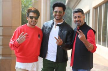 New Delhi: Actors Jimmy Shergill, Sharad Kelkar and Sushant Singh during the promotion of the upcoming ZEE5 web-series "Rangbaaz Phirse" in New Delhi on Dec 10, 2019. (Photo: Amlan Paliwal/IANS)