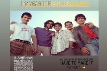 It's been 14 years since Rakeysh Omprakash Mehra's patriotic film "Rang De Basanti' released, and it is still remembered by everyone -- especially for its excellent storyline, songs, dialogues and artistes' performances. Actor Sharman Joshi, who played a pivotal role in the film, took to social media on Sunday and reminisced about the film's journey.