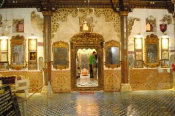 Museum ornate frames on Mirrors and paintings