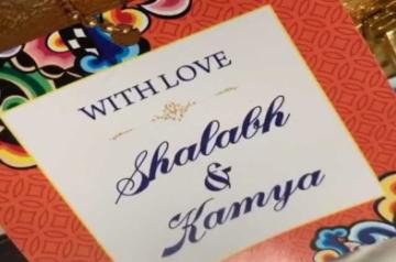 Television actress Kamya Punjabi has shared a glimpse of her and her to-be husband Shalabh DangÃ¢ÂÂs wedding card.