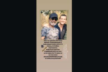 Bear Grylls shared a picture of him and Southern superstar Rajinikanth during the shooting of Discovery's new series 'Into The Wild with Bear Grylls'. Ending speculation, Grylls said Rajinikanth was not injured.