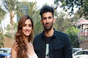 Mumbai: Actors Disha Patani and Aditya Roy Kapur during the promotions of their upcoming film "Malang", at JW Marriott in Mumbai on Jan 25, 2020. (Photo: IANS)