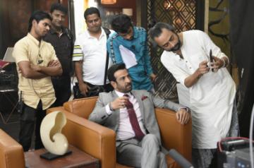 Actor Ronit Roy with director Abhijit Das.